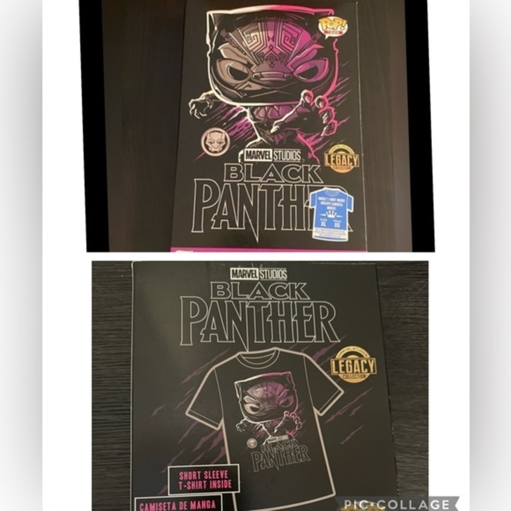 NEW Sealed Funko BLACK PANTHER Pop Tees Legacy Collection Marvel Shirt Men’s XL